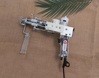 AK-I & AK-II Professional Tufting Gun Set – Transparent version Cut Pile and Loop Pile Rug Making Tool with 1-Year Warranty