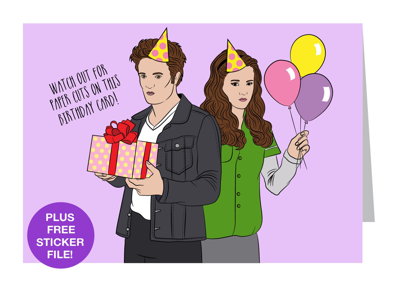 Twilight Birthday Card Twilight Card Robert Pattison Etsy