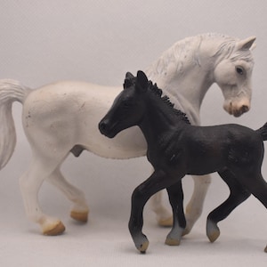 Retired Schleich Lipizzaner Stallion and Foal 2004