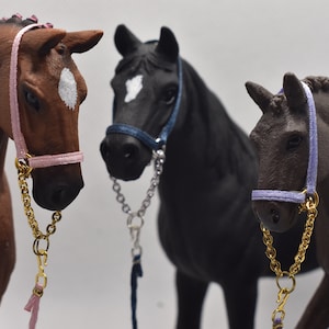 Schleich halter with chain + lead rope, many colors! - Accessories, horse gift, girls, children&#39;s birthday, toy, Christmas, gift