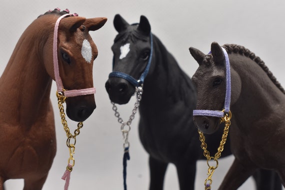 Capezza Schleich con catena corda di piombo, molti colori