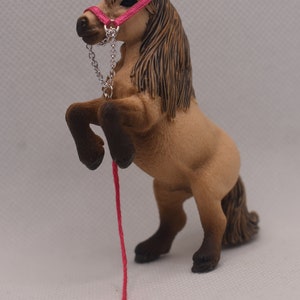 Retired Schleich Mini Shetty stallion + halter with chain - gift for children, horse gift, girls, children's birthday