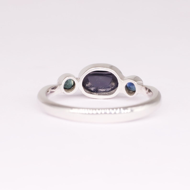 Blue Sapphire Ring 925 Sterling Silver Ring September Birthstone Oval Sapphire Ring Engagement Ring Sapphire Ring handcrafted Ring