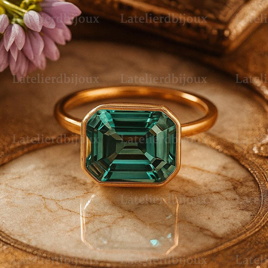 Anillo Solitario Cristal Lila | Joyería