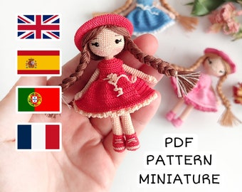 Haakpatroon miniatuurpop, kleine Amigurumi-tutorial Lenora