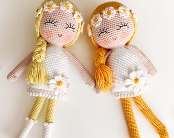 Crochet Pattern Daisy Dolll, English Pattern, PDF