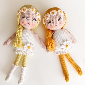 Crochet Pattern Daisy Dolll, English Pattern, PDF