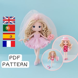 crochet patterns, amigurumi pattern, crochet doll pattern, barbie pdf patterns, new barbie clothes, digital pattern, cute crochet, crochet baby, bride barbie, barbie beach party, barbie crochet, barbie handmade, barbie doll