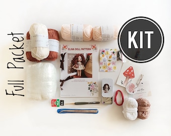 Crochet Starter Kit Handmade Doll Elina