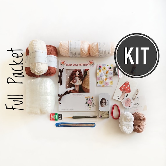 Crochet Starter Kit Handmade Doll Elina