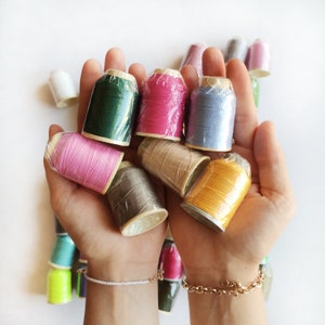 Yarn box, miniature Amigurumi, Tiny yarn, Fine thread, Tiny doll, Art yarn, crochet starter kit, lace yarn, minimalist, crochet kit, colorful yarn, crochet thread, silk thread