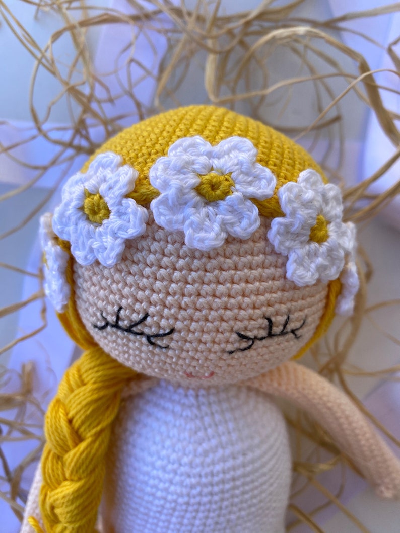 Ready made, Crochet doll Daisy image 5