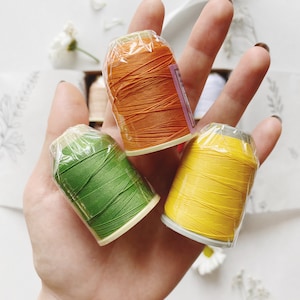 Silk Thread Box, Colorful Thread, Safety Eyes and Crochet Hook - Etsy