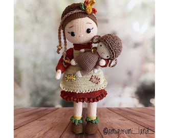 Crochet Pattern, English Pattern Anita Doll