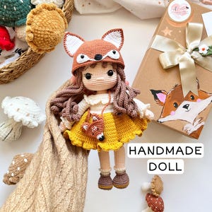 CROCHET DOLL Amigurumi Eliza, Handmade Stuffed Toy For Your Children