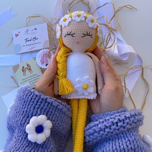 Ready made, Crochet doll Daisy image 3
