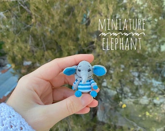 Elefante en miniatura confeccionado