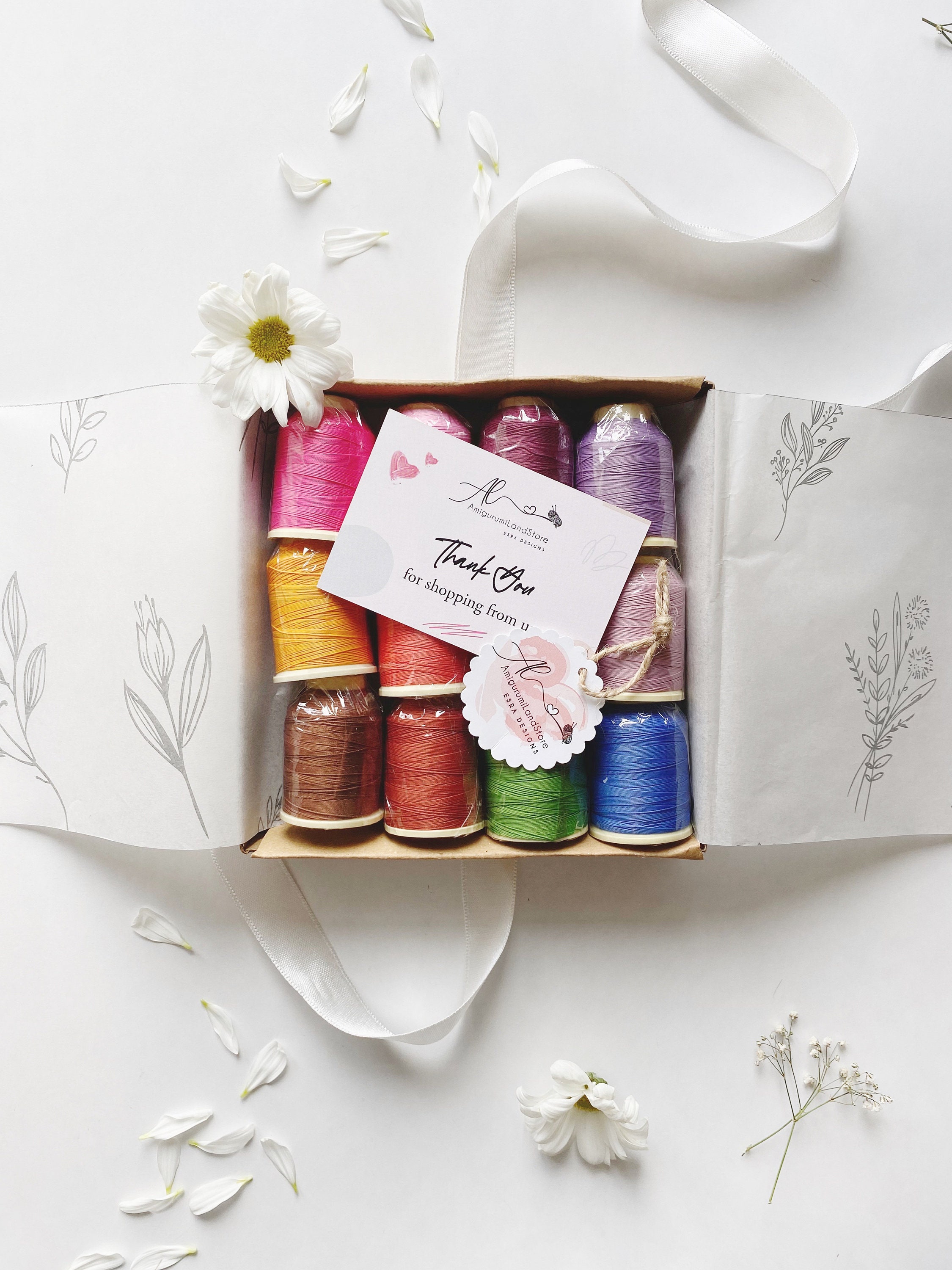 Yarn Collection Box Colorful Yarn Box, 12 Pieces - Etsy