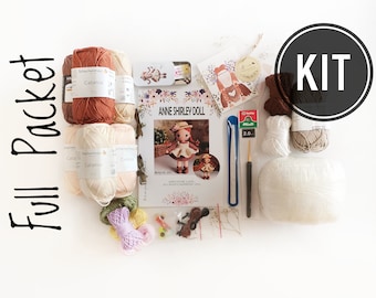 Häkel-Starterkit Anne auf Green Gables, enthält zwei Puppenversionen
