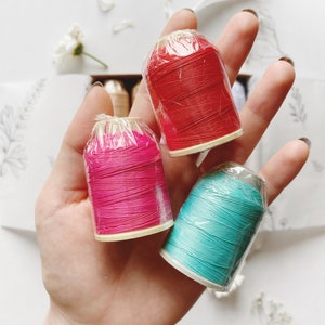 Silk Thread Box, Colorful Thread, Safety Eyes and Crochet Hook - Etsy