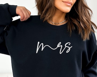 Braut Sweatshirt "mrs" · Hoodie Braut · Geschenk Braut · Sweatshirt · Hochzeit · JGA Sweatshirt · Pullover Braut · NINA