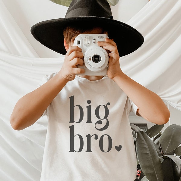 Geschwister Shirt Big Bro · Geschwister Outfit · Großer Bruder T-Shirt · Geschwistershirt · Schwangerschaft verkünden · T-Shirt Junge ·