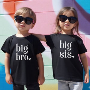 Sibling Shirt Big Bro Sibling Outfit Big Brother T-Shirt Sibling Shirt Announce Pregnancy T-Shirt Boy image 2