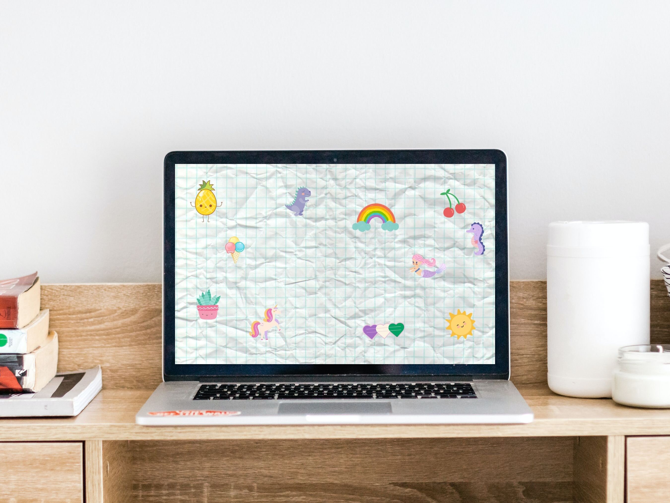 Scrapbook Stickers - Desktop Wallpaper / Computer Background ...