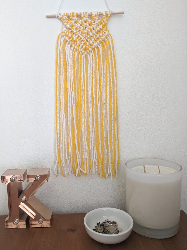 Mini Macrame Wall Hanging SUNSHINE Colourful Boho Decor image 3