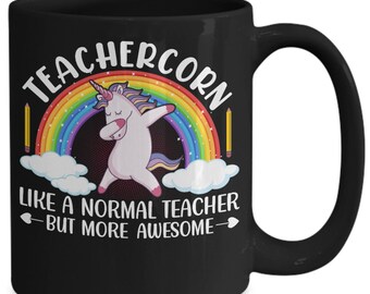 Teachercorn Mug, Funny Teacher Gift, Teacher Humor