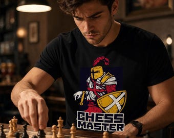 Chess Master T-Shirt, Knight Graphic Tee for Strategy Game Lovers