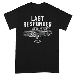 Camiseta de algodón Last Responder Hearse, camiseta de humor negro
