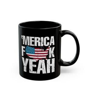 Independence Day "Merica Fuck Yeah" classic coffee mug, July 4th Mug, Present, Gift image 12