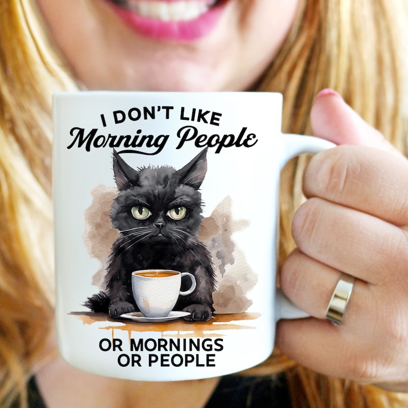 I Hate Morning People And Mornings And People Grinch Taza De Café