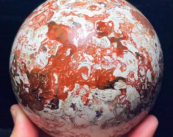 Natural Money Agate Sphere /Crystal /Chakra/Reiki/Meditation/Special Gift/Healing crystal L7369