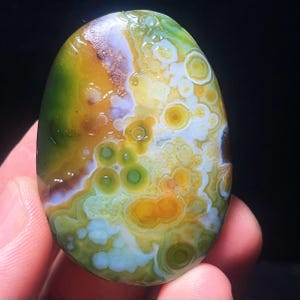¡Guau! Ágata Gobi natural muy rara, ágata de Madagascar, piedra curativa, energía, regalo L5856.