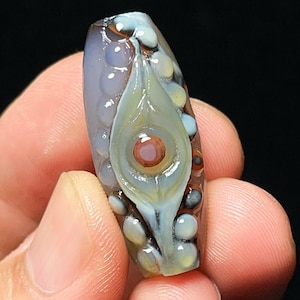 ¡Guau! Ágata Gobi natural muy rara, ágata de Madagascar, piedra curativa, energía, regalo L6097.