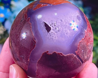 Planetary agate  Agate  Ball / Lunar agate  Colorful Agate Crystal Sphere Ball /Chakra/Reiki/Meditation/Special Gift/Healing crystal