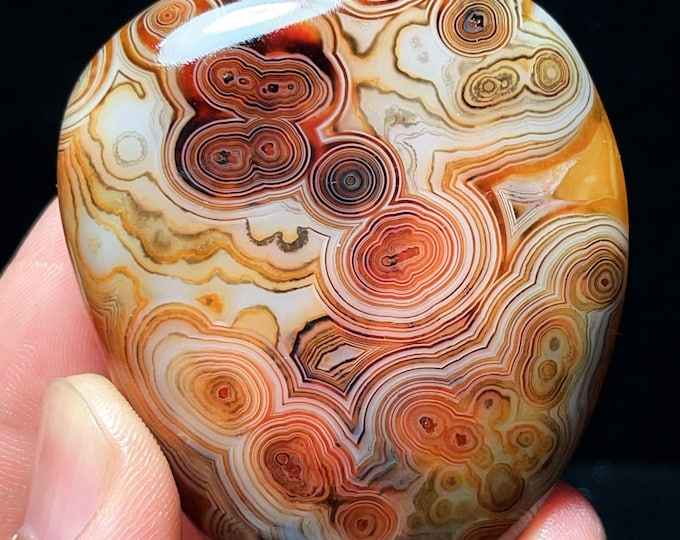 Featured listing image: Polished Banded Agate Crystal: Madagascar Healing Stone