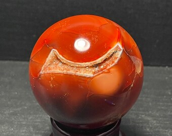 sardonyx palm stone sphere Red agate ball/sardonyx palm stone / Agate ball  / agate ball / healing agate/Filigree agate