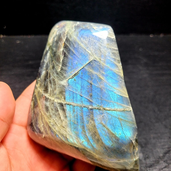 labradorite palm stone labradorite freeform blue labradorite/purple labradorite/colored labradorite /Meditation/Special Gift/