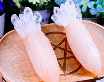 gypsum  Crystal Carrot  Crystal Ornament