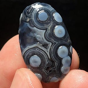 ¡Guau! Ágata Gobi natural muy rara, ágata de Madagascar, piedra curativa, energía, regalo L6052.