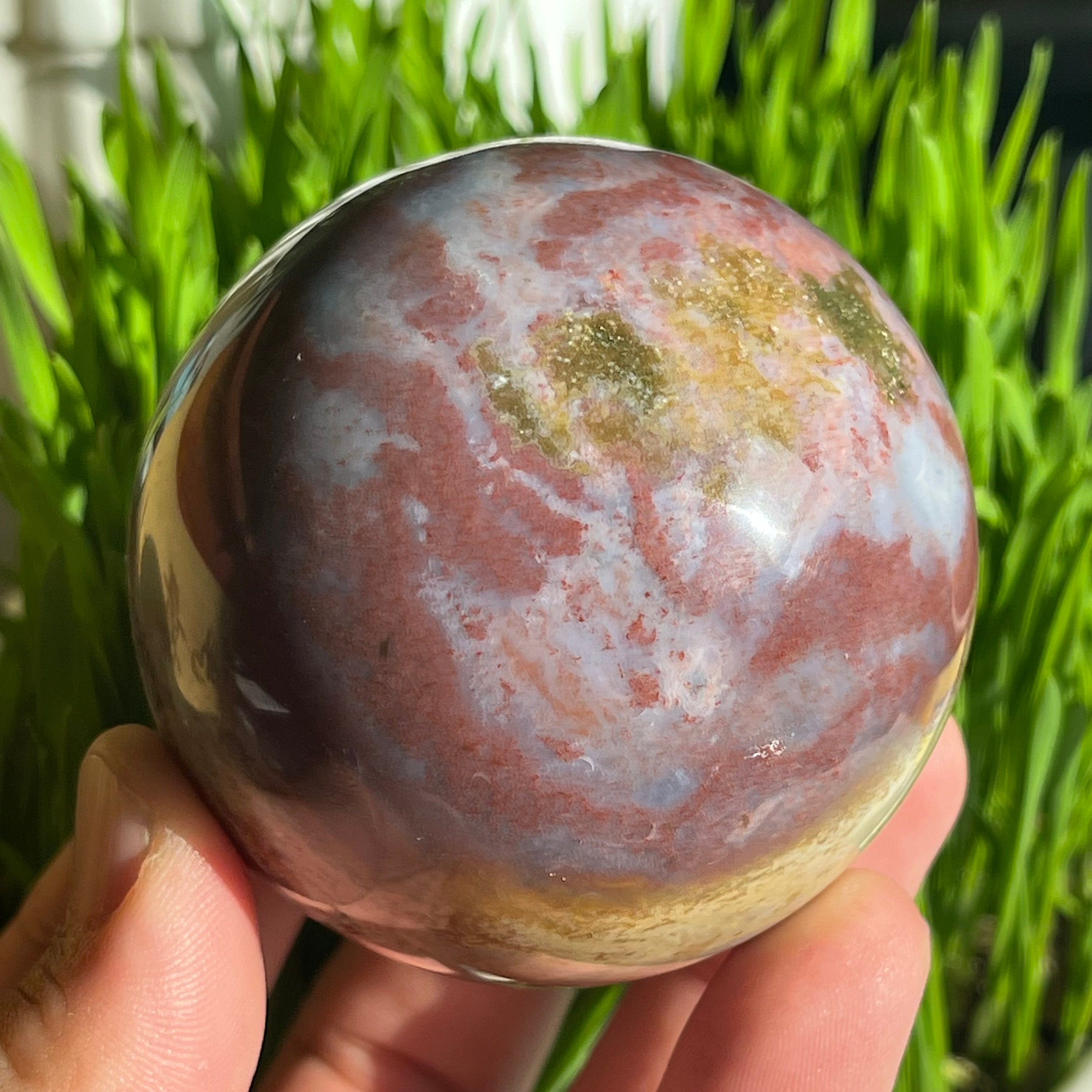 Fruit Jasper Sphere Etsy