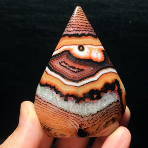¡Guau! Ágata Gobi natural muy rara, ágata de Madagascar, piedra curativa, energía, regalo L6055