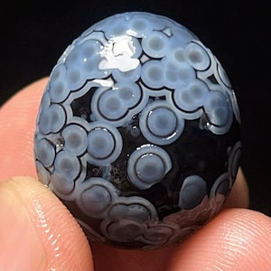 ¡Guau! Ágata Gobi muy rara, ojos de ágata, piedra de Madagascar, ágata curativa, piedra curativa, energía, regalo L6053