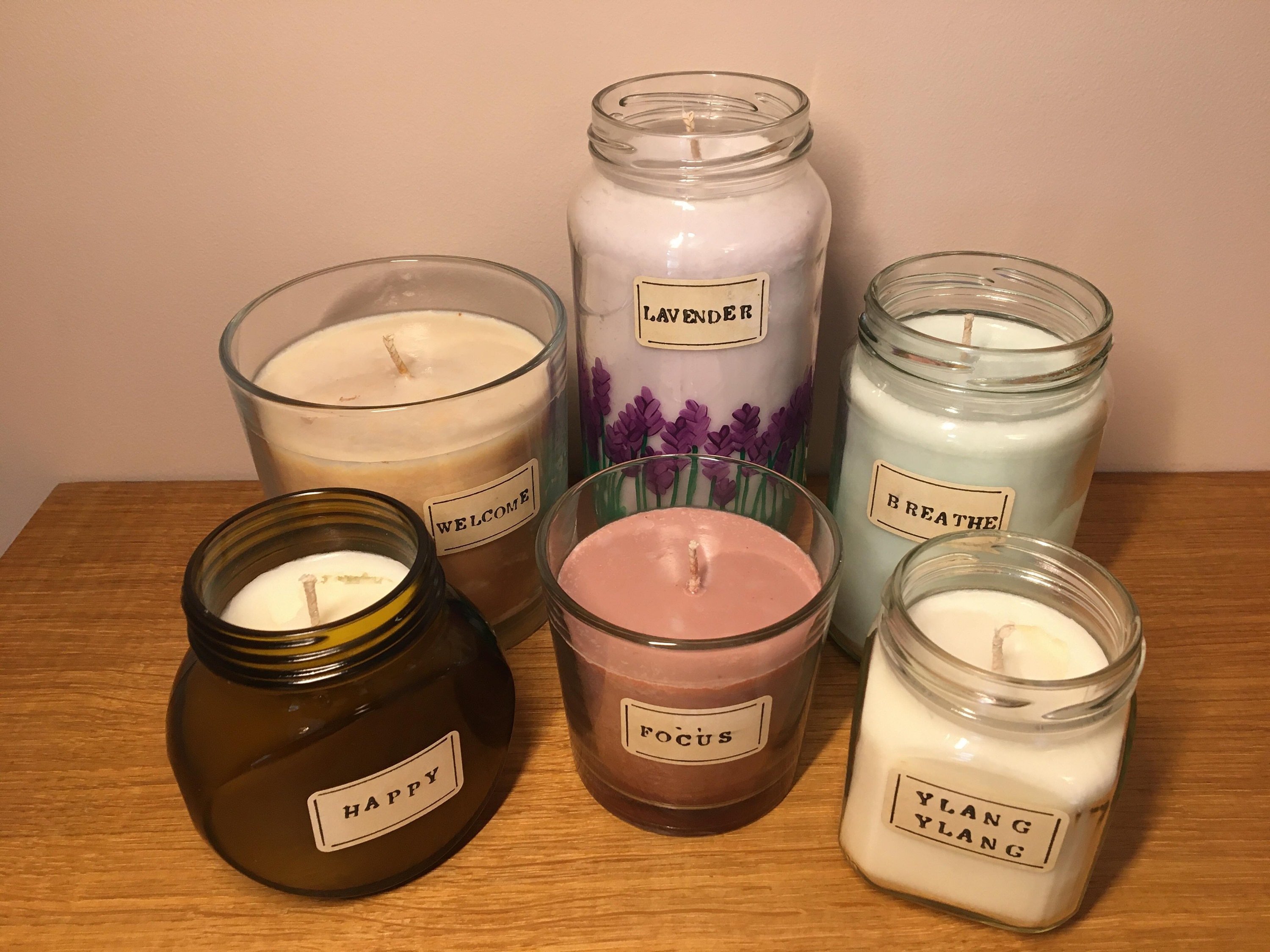 Homemade EcoFriendly Candles Natural Soy Wax Assorted Etsy