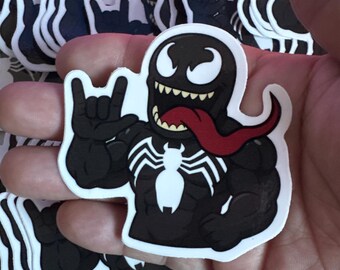 Venom, I Love You Hand Vinyl Sticker | Waterproof Die-Cut Decal for Laptops, Water Bottles, Laptop, and More!