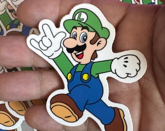 Luigi, I Love You Hand Vinyl Sticker | Waterproof Die-Cut Decal for Laptops, Water Bottles, Laptop, and More!