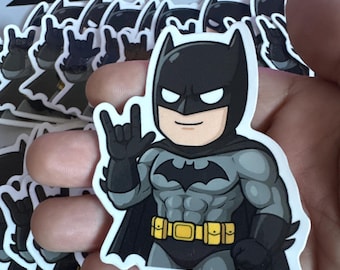 Batman, I Love You Hand Vinyl Sticker | Waterproof Die-Cut Decal for Laptops, Water Bottles, Laptop, and More!